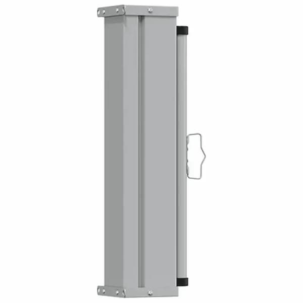 Terrassmarkis, utdragbar design, utomhus integritetsskärm,Svart