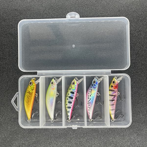 Fiskegrej, Mikro Minnow Design, 5-Delt Sæt,h66-5pcs box-12345