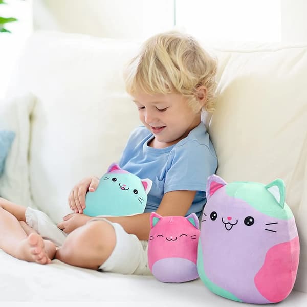 Plush Kattset, Mjukt Material, Hållbar Design,Brun