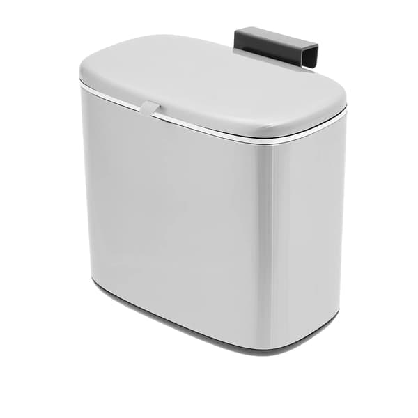 Väggmonterad Soptunna, Hållbar Design, Effektiv Avfallshantering,Silver