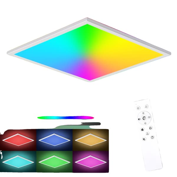 Loftpanel lampe, dæmpbar, RGB farvemode,1STK, 21-30W