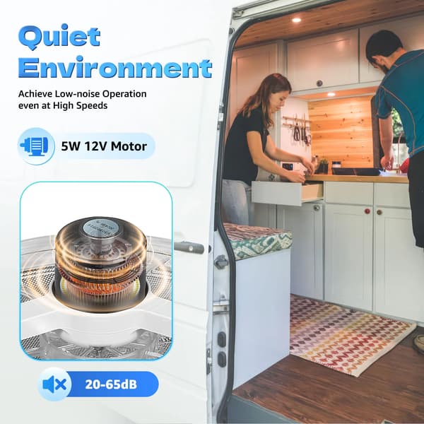 Ventilationsvifte, Stille Drift, Effektiv Luftstrøm,Hvid  Sort