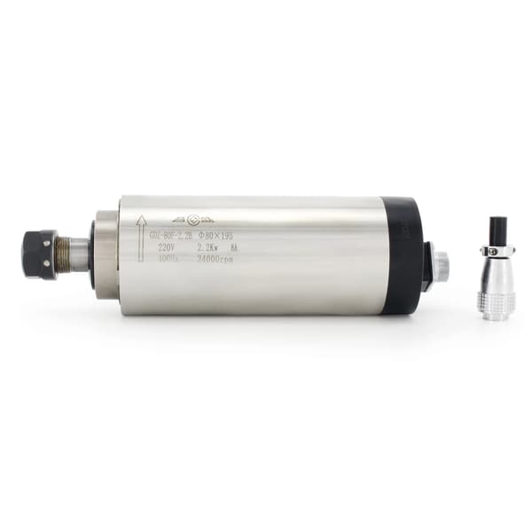 Spindelmotor, 2,2 kW effekt, luftkyld design, Endast spindel