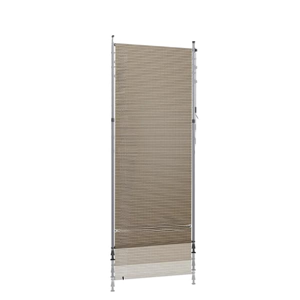 Markis, HDPE-material, Enkel installation,Kaffe 120x270cm