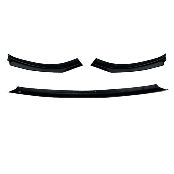 Framspoiler, Aggressiv Design, Hållbar ABS-konstruktion,Glansig svart