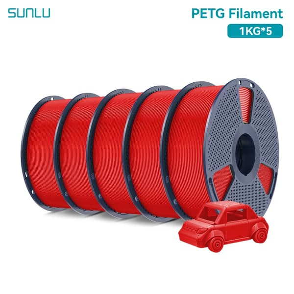 3D-printer filament, høj sejhed, boblefri,Rød