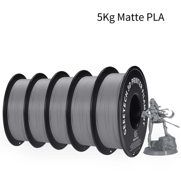 PLA Filament, Mat Finish, Let at Udskrive,GRÅ