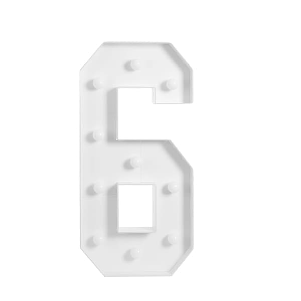 Belyst Nummerlampe, Energi-effektiv LED, Dekorativ til Begivenheder,HVID