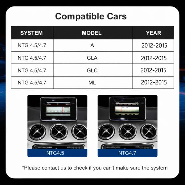 Trådlös dekoderbox, Trådlös CarPlay, Android Auto-kompatibel,NTG4.5 4.7