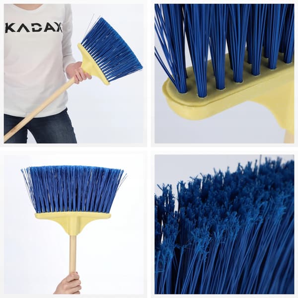 Børste Fejer, Nylon Materiale, 30 cm Bredde, Egnet til Ru Overflader, Renser Affald og Dyrehår, Holdbart Design