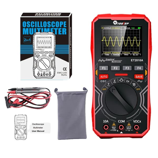 Oscilloskop Multimeter, 2 i 1 Design, Højhastigheds Sampling,ET2010A