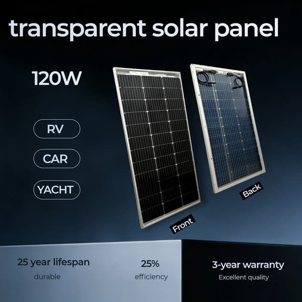 Solpanel, Monokristallin, Hög Effektivitet,TM120W 2st