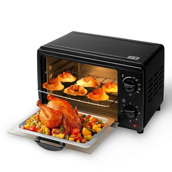 Mini Luftfritös Ugn, Kompakt Design, Multifunktionell Matlagning,13L