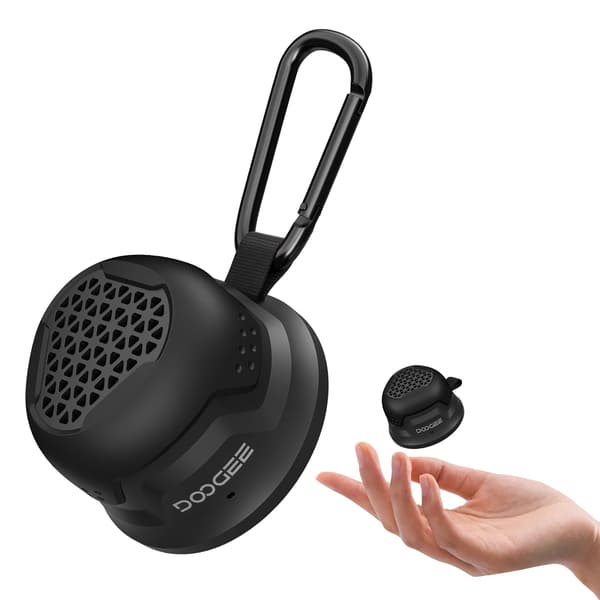 Bluetooth Højttaler, Vandtæt, Bærbart Design,Sort