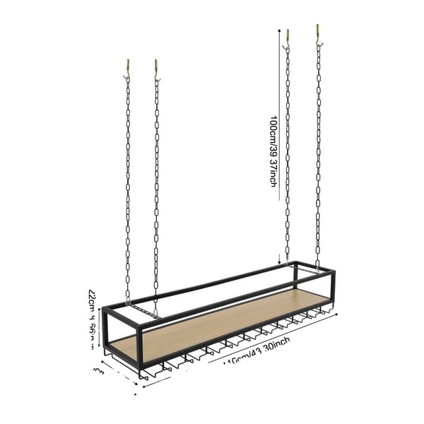 Vinglasställ, Hållbar Konstruktion, Elegant Design,svart