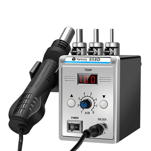 Varmluftpistol, LED-display, justerbar temperaturkontrol,EU