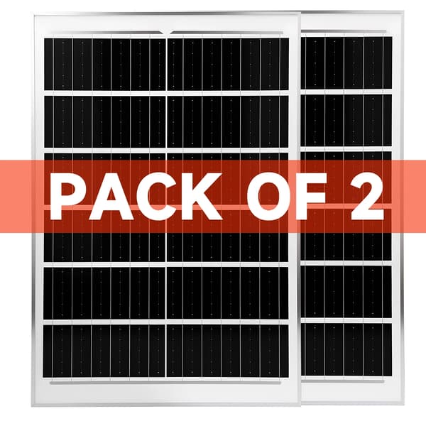 Solpanel, Høj Effektivitet, Vejrbestandigt Design,2pcs