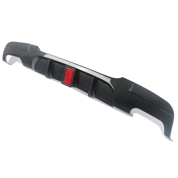 Bageste kofanger diffuser, sporty design, nem installation,kulstoflook