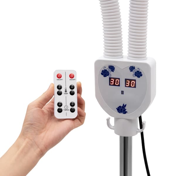Infraröd Terapi Lampa, Justerbart Dubbelhuvud, Rullande Stativ,VIT