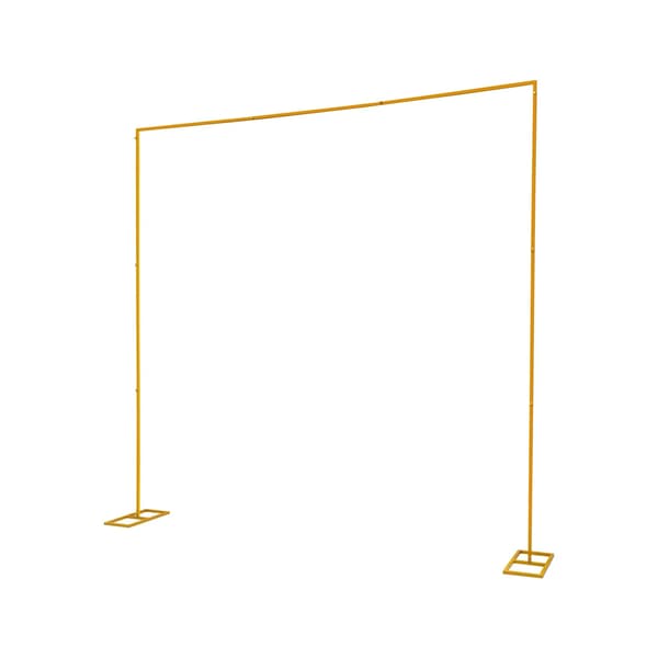 Bryllupsbue, Justerbar Højde, Robust Metal Design,XL, GUL