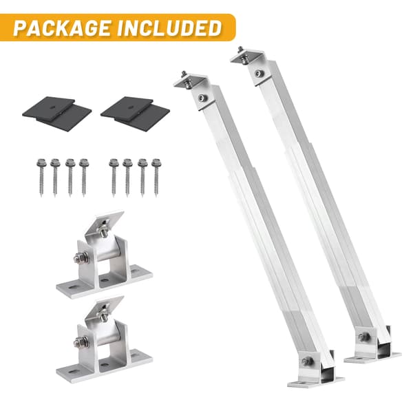 Solpanel Rack Kits, Justerbare Beslag, Holdbart Aluminium,1sæt