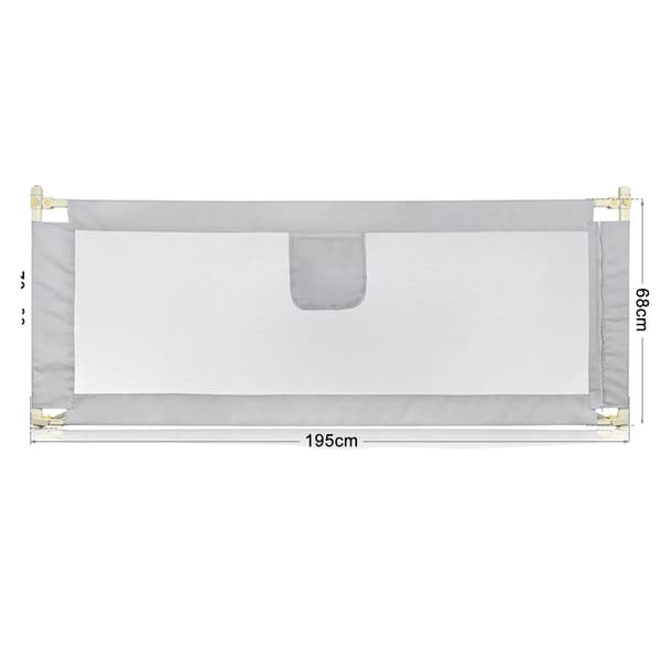 Sängbarriär, Höjdjusterbar, Säkerhetsnät Design,200 cm
