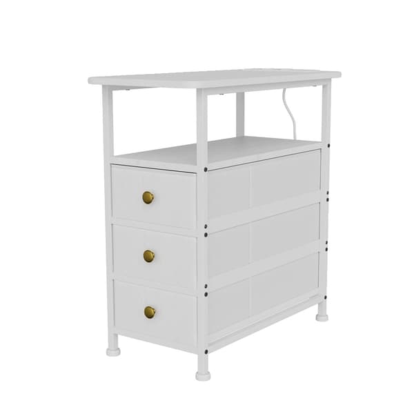 Sido Bord, Förvaringslådor, Mångsidig Design,Vit
