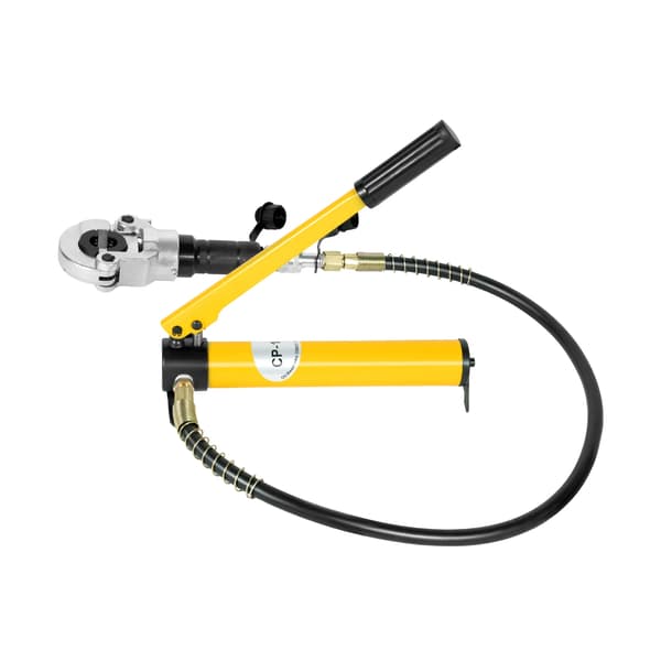 Hydraulisk Crimpverktygssats, 6-tonskraft, 9 utbytbara stansar,GUL