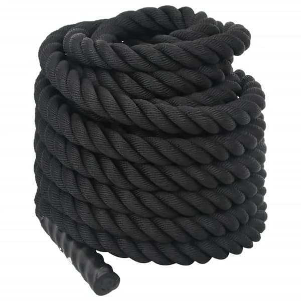 Battle Rope, Holdbart Polyester, Funktionel Styrketræning,hær grøn