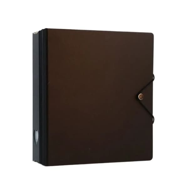 Fotoopbevaringsalbum, Holdbart PP-materiale, Kompakt design,sort