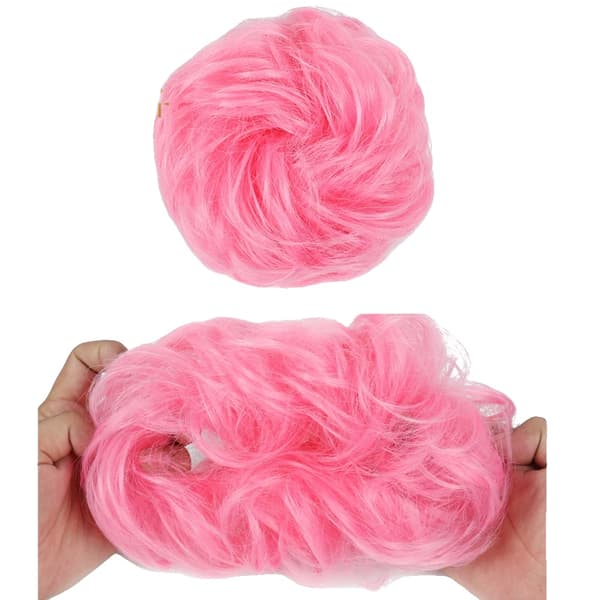 Syntetisk Lockig Chignon, Elastisk Band, Lätt att Använda,90C