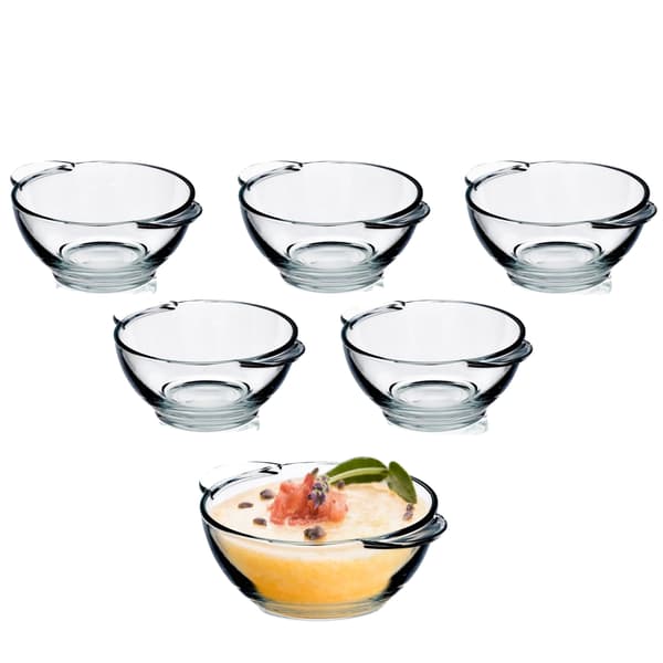 Skålset för soppa, 400 ml kapacitet, diskmaskinssäker,Silver