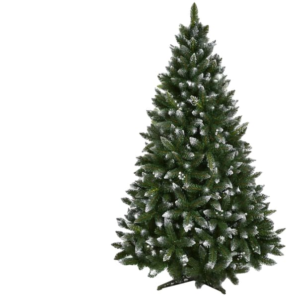 Kunstig Juletræ, Sneklædt Design, Nem Samling,1.8M