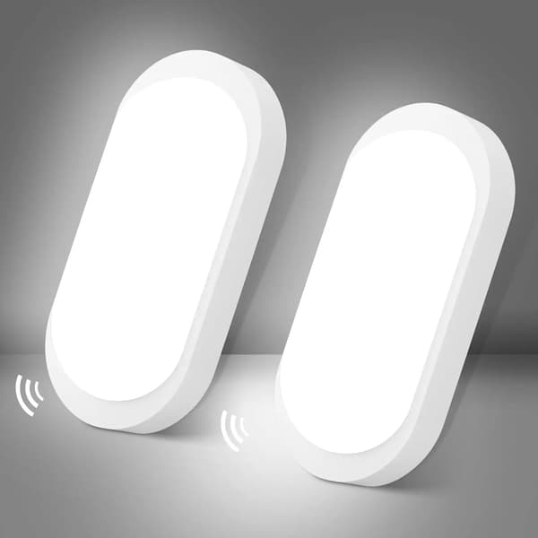 Væglampe, Radar Bevægelsessensor, Skumringssensor,2PCS, 4000k, 11-15W