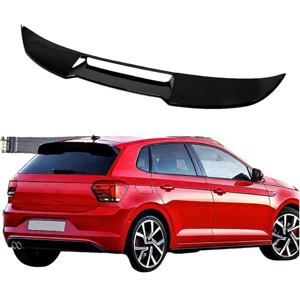 Bakspoilervinge, Lätt ABS-plast, Enkel installation,svart