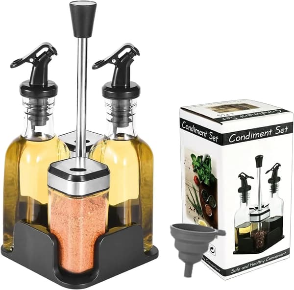 Glas Krydderi Dispenser Sæt, Lufttæt, Miljøvenligt Design,Mulighed A