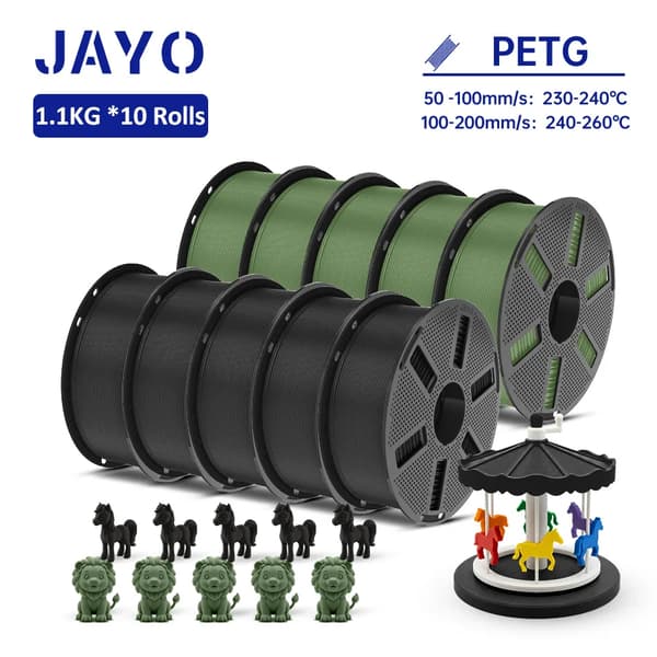 3D-printer filament, forbedret holdbarhed, pænt viklet design,PETG 5BK5OG