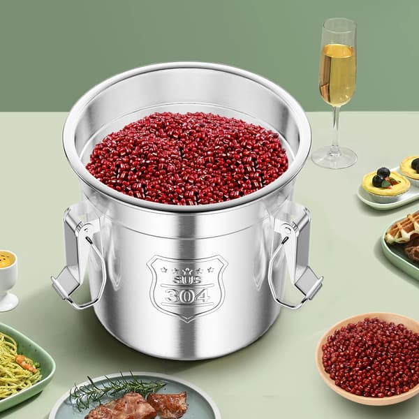 Förvaringsbehållare, Lufttät Design, Hållbar Rostfritt Stål,Silver