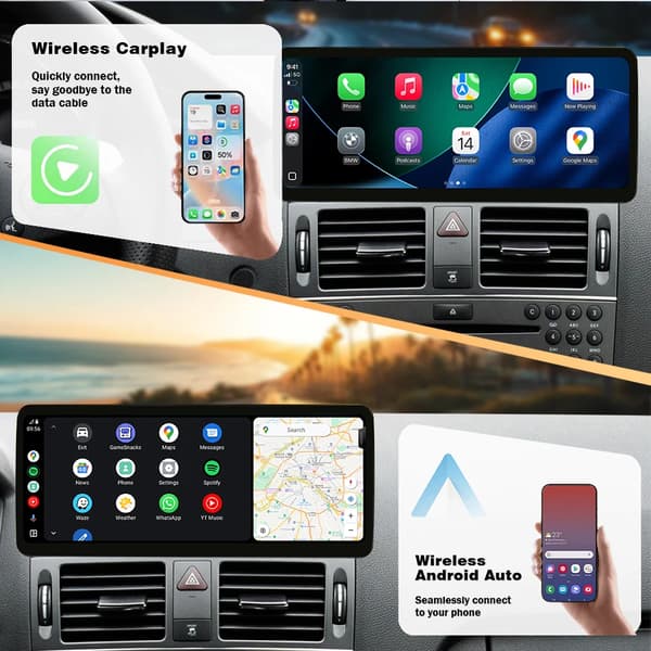 Multimedia Skærm, Trådløs CarPlay, Android Auto Kompatibilitet,NTG 4.0
