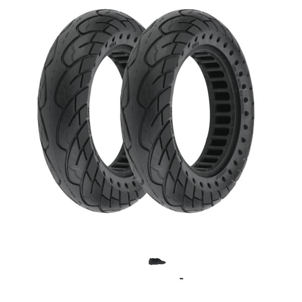 Solid Hjul, Punkteringsbeskyttelse, Letvægtsdesign,2x solid 10 "med vandreture
