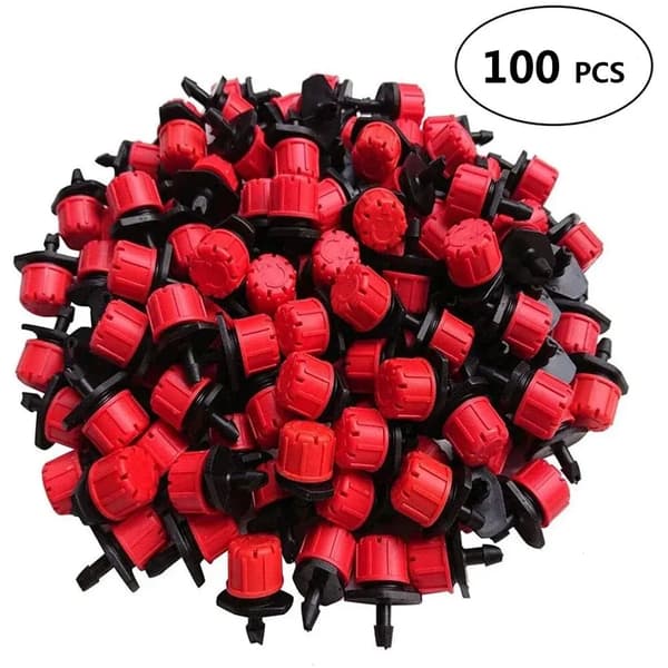 Tiputuskastelusarja, Säädettävät Tiputtajat, Helppo Asennus,100PCs
