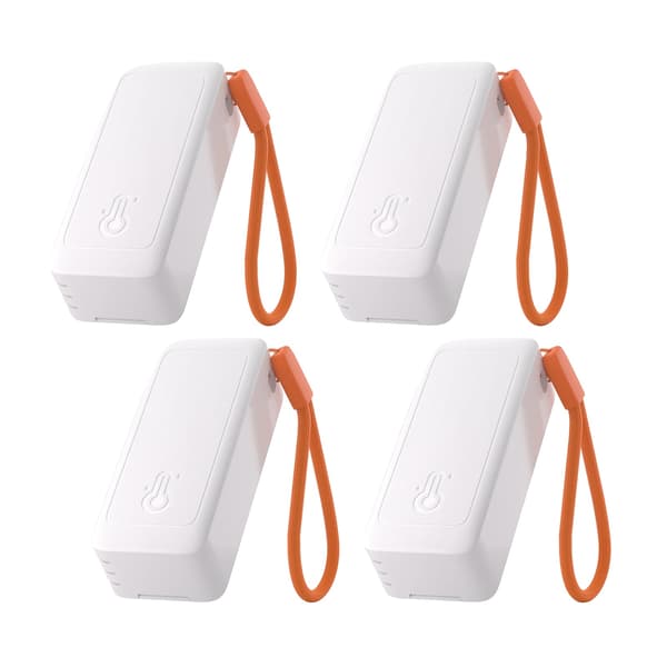 Zigbee Temperatur- og Fugtighedssensor, Høj Præcision Målinger, Smart Forbindelse,SNZB-02B 4-pak