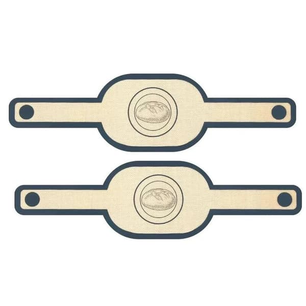 Silikone Brød Slingemåtte, Lange Håndtag, Non-Stick Overflade,2PCS Oval