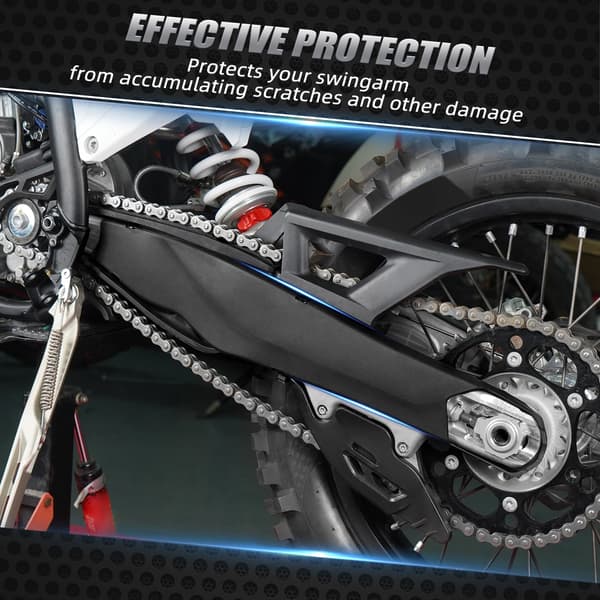 Swingarm-beskyttere, Højmodstandsdygtigt materiale, Letvægtsdesign,sort