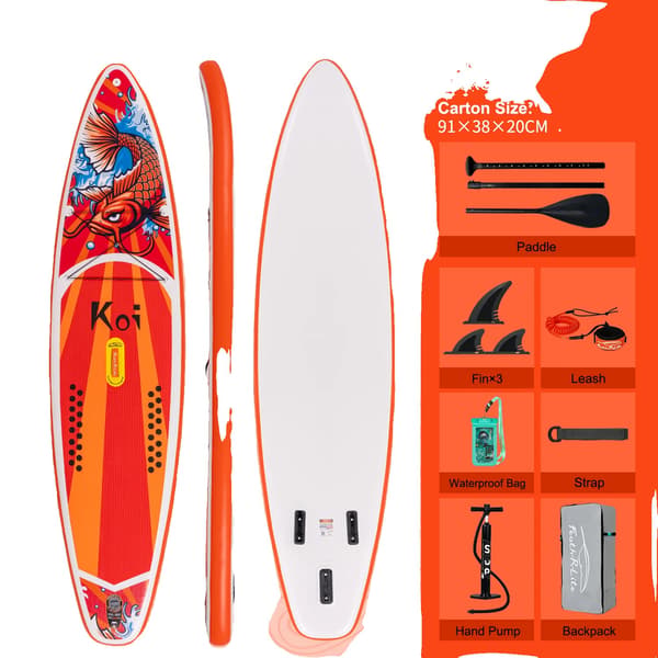 Paddle Board, Liukumaton Pinta, Integroitu Go-Pro Perusta,Punainen