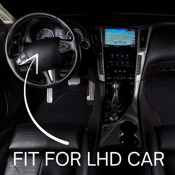 Lattiamatot, standardikoko, helppo puhdistaa,mustaa