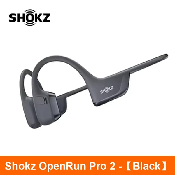 Sporthörlurar, Bluetooth-anslutning, Brusreducerande mikrofon,OpenRun Pro 2 Svart