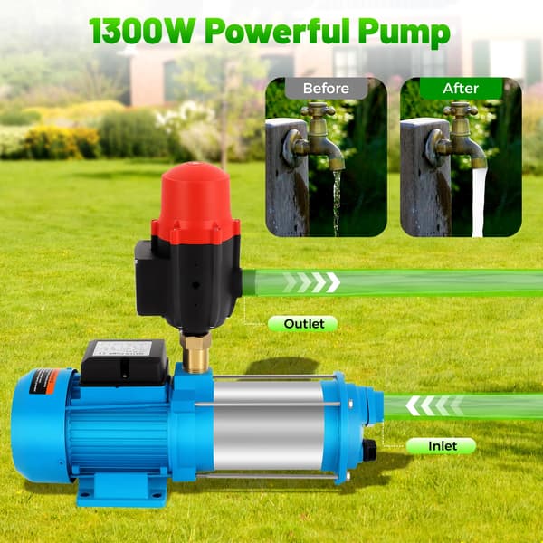 Centrifugalpump, Högtryck, 4000 L/H Flödeshastighet,EU, MC-6SA