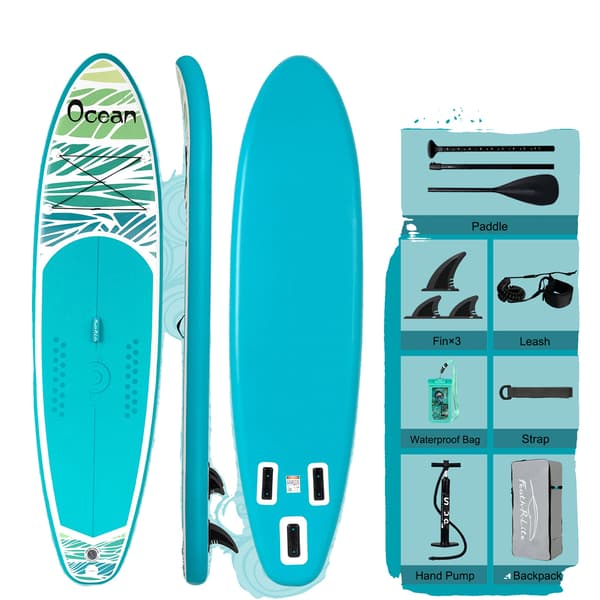 Uppblåsbar SUP-bräda, Bred halkfri däck, Komplett pumpkit,SUPFR03F