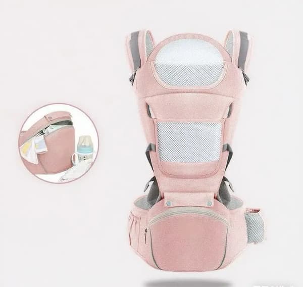Bæresele, Justerbar, Ergonomisk Design,Polyester bomuld-b
